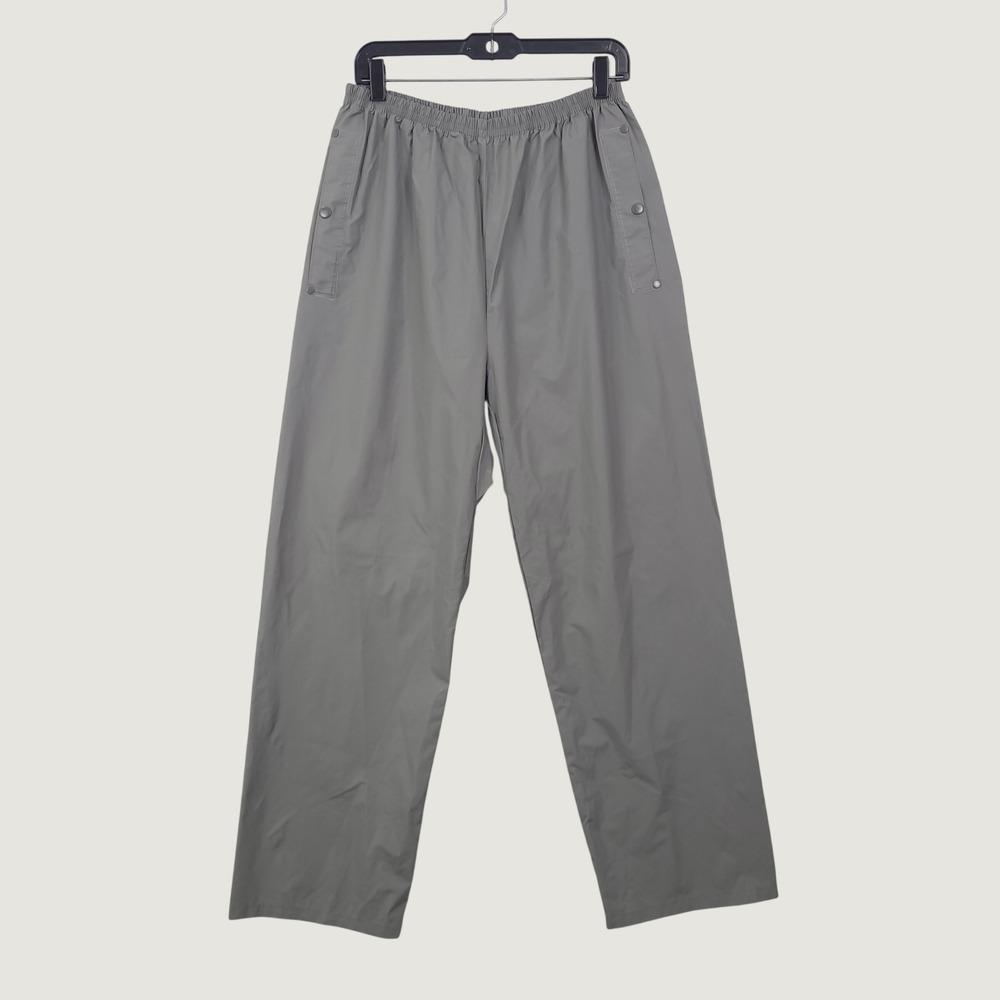 Columbia Sportswear Rain Pants Large Waterproof Elastic Waist Snap Cuffs Outdoor